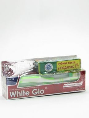 White Glo Зубная паста 150,0 отбелив.проф.выбор+з/щетка+ бонус зубочистки/6