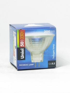 Лампа галогеновая UNIEL JCDR-50/GU5
