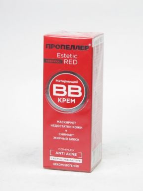 Пропеллер Estetic Red Матирующий BB крем Anti Acne Complex, 40 мл