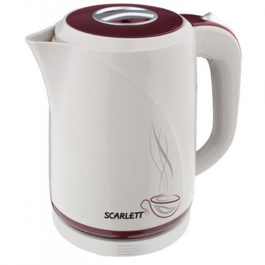 Чайник SCARLETT, SC-028, 2200Вт, 1,7л, широкая шкала с подсветкой красного цвета