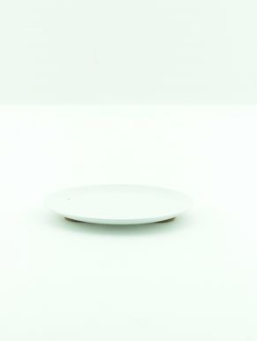 Подсвечник дизайн тарелка цв.белый 76/990020