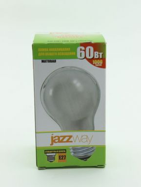 Лампа накаливания Jazzway, a55 240v, 60w, e27, frosted Jazzway