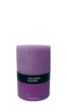 CALAVERA ALEGRE свеча столбик черничный йогурт 6,6*7,5см