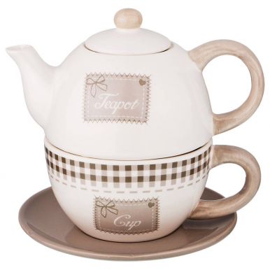 LEFARD набор чайный шотландка: чайник 350мл, чашка 350мл 230-234