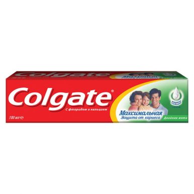 COLGATE зубная паста Максимальная защита от кариеса Двойная мята, 100 мл, артикул: FCN89274