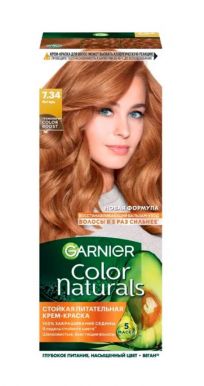 GARNIER COLOR NATURALS крем-краска д/волос т.7.34 янтарь