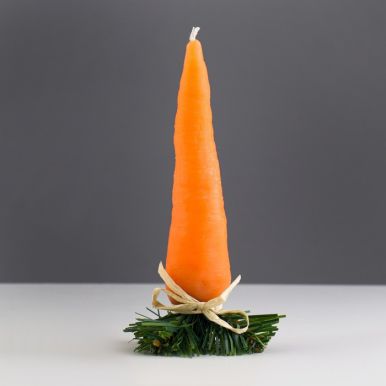 Свеча дизайн морковка 5,5*16,5см 9083771