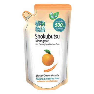 LION Shokubutsu Крем-гель для душа Апельсиновое масло, 500 мл