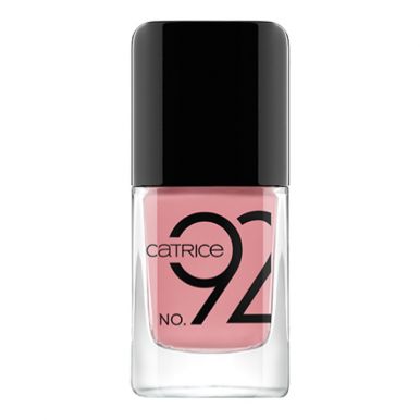 CATRICE Лак для ногтей ICONails Gel Lacquer, тон 92, Nude Not Prude, пыльно-розовый