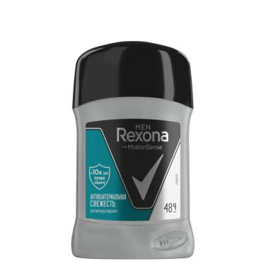 Rexona стикер мужской Антибактериальная свежесть, 50 мл