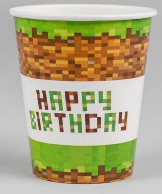 BGREEN стакан картонный ламинированный happy birthday 0,25л 10шт