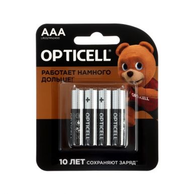 OPTICELL батарейки AAA 4шт