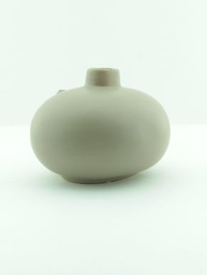 Ваза декоративная серая керамика 10,5см, артикул: Fema0155