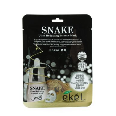 EKEL SNAKE маска д/лица тканевая с вытяжкой змеиного яда 25мл
