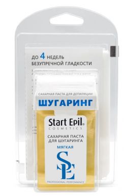 START EPIL набор д/шугаринга сахарная паста в картридже мягкая и бумажные полоски д/депиляции