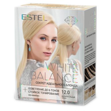 ESTEL WHITE BALANCE набор д/окрашивания волос т.12.0 восхитительный топаз