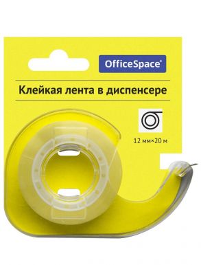 OFFICESPACE лента клейкая прозрачная 12мм*20м