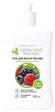CLEAN HOME гель д/мытья посуды ягодная фантазия 500мл