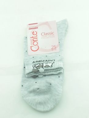 CONTE носки женские classic 17С-183СП р.25 252 св.серый