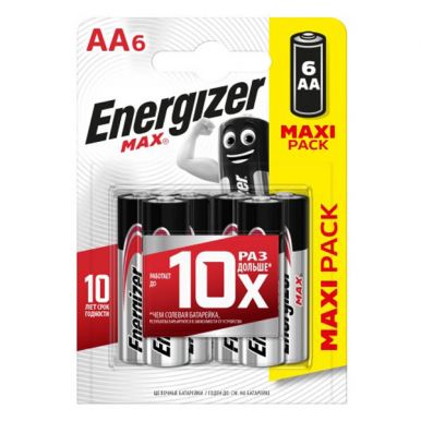 ENERGIZER батарейки max E91/AA/LR06 6шт/5