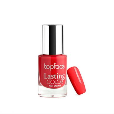 TopFace Лак для ногтей Lasting color, тон 89, насыщенный красный, 9 мл