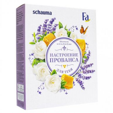 Schauma набор подарочный (шампунь Прованские Травы & Лаванда, гель для душа Медовый Эликсир)