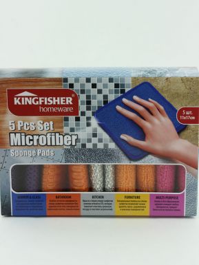KINGFISHER Спонж-салфетки из микрофибры 5 шт