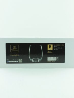 Wilmax набор бокалов для виски, 370 мл, 6 шт артикул: Wl-888021a