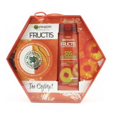 Набор подарочный Fructis SOS Восстановление (шампунь + маска для волос)
