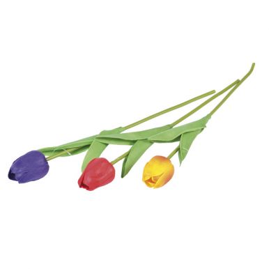 Цветок искусственный Тюльпан h=33см, цвет: микс, артикул: 19033-01638