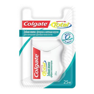 Colgate FMY13225 зубная лента сильной фиксации с фтором и мятным вкусом