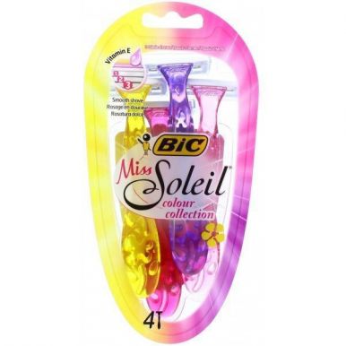 Bic набор бритв без сменных картриджей Miss Soleil colour collection, 4 шт