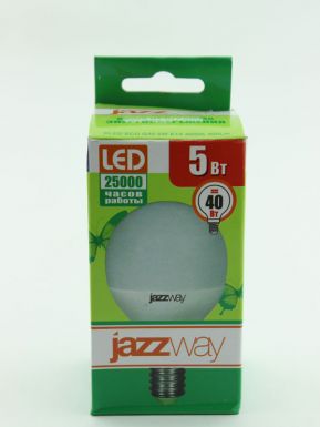 Eco Лампа светодиодная PLed-Eco-g45 5w E14 4000k 400Lm 230Vhz Jazzway