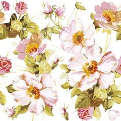 PAW салфетки ланч столовые цветы 3сл. 33*33см 20шт TL325901