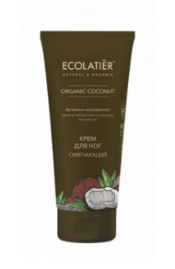 ECOLATIER Organic крем д/ног смягчающий coconut 100мл