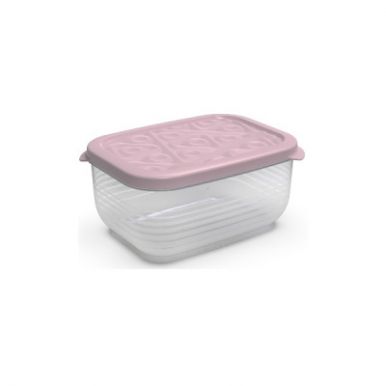 FLEXO контейнер д/продуктов  прямоугольный розовый 1,9л С69792/28