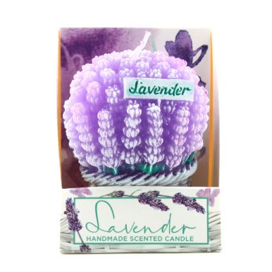 Свеча Лаванда фигурка в боксе 70 мм(Lavender Bouquet)  BARTEK/20