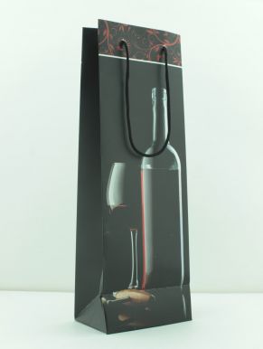 Пакет подарочный д/бутылки 12*36*8,5см 20119-0544