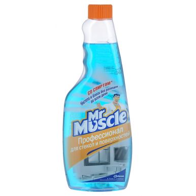 Мистер Мускул для мытья стекол, 500 мл, запаска Спирт