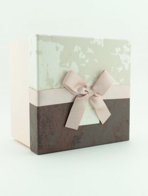 Коробка подарочная квадратная с ручками 16х21х21,5 (розовый, 8306-29)