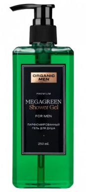 ORGANIC MEN гель д/душа парфюмированный megagreen 250мл