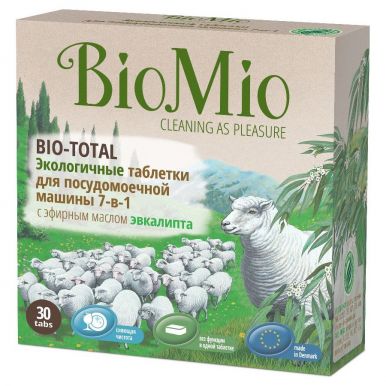 BioMio Bio-Total таблетки для посудомоечной машины Эвкалипт, 30 шт