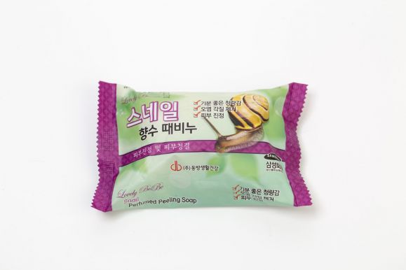 JUNO мыло-пилинг snail soap 150г