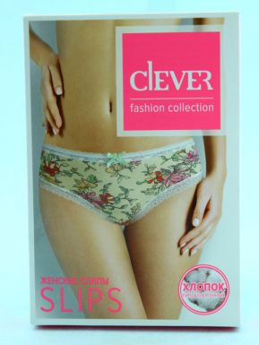 CLEVER C738 Трусы жен Clever (48-L,ванильный-розовый)