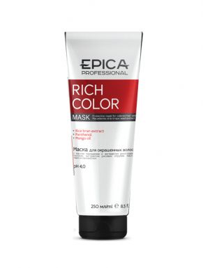 EPICA Rich Color Маска для окрашенных волос с маслом макадамии и экстрактом виноградных косточек, 250 мл