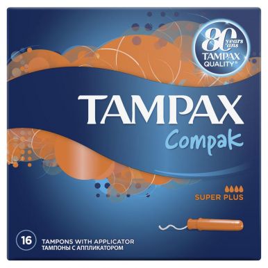 Tampax тампоны Compak Super Plus, 16 шт