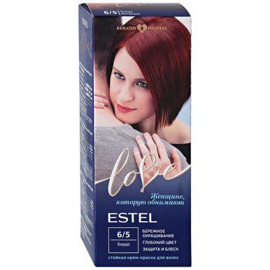 ESTEL LOVE крем-краска д/волос стойкая т.6.5 бордо