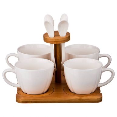 LEFARD Native набор чайный на подставке на 4 персоны 12пр. 587-100