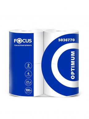 FOCUS Optium бумага туалетная белая 2сл. 4рулона