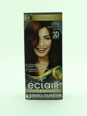 ЕCLAIR 3D крем-краска д/волос стойкая т.5.0 шоколадный